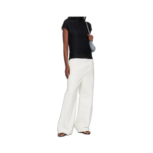 Pleated Short-Sleeved T-Shirt