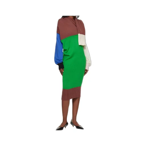 Color-Blocked Knit Dress