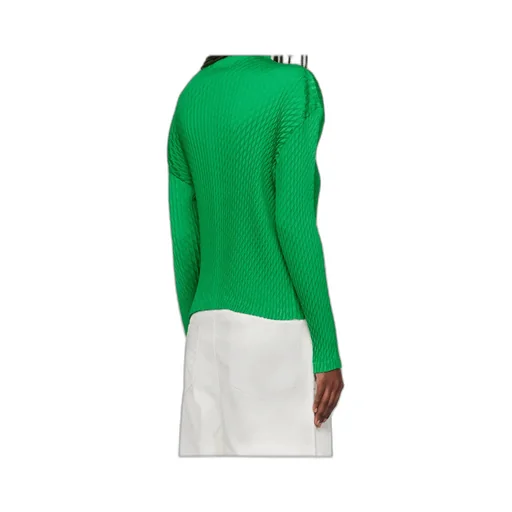 Long-Sleeved Zip-Up Knit Sweater