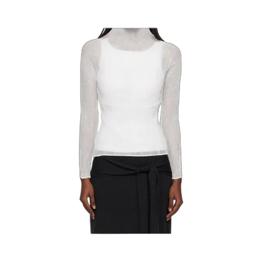 Pleated Semi-Transparent Cover-Up