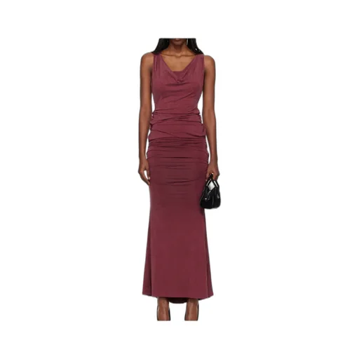 Cowl-Neck Maxi Dress