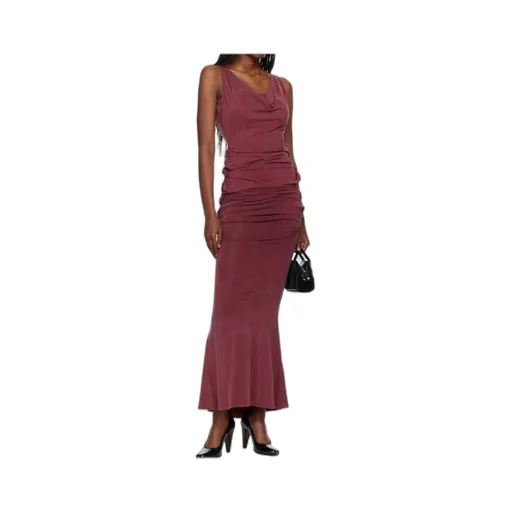Cowl-Neck Maxi Dress