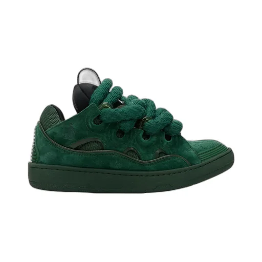 Curb Leather Sneakers With Snakeskin Laces