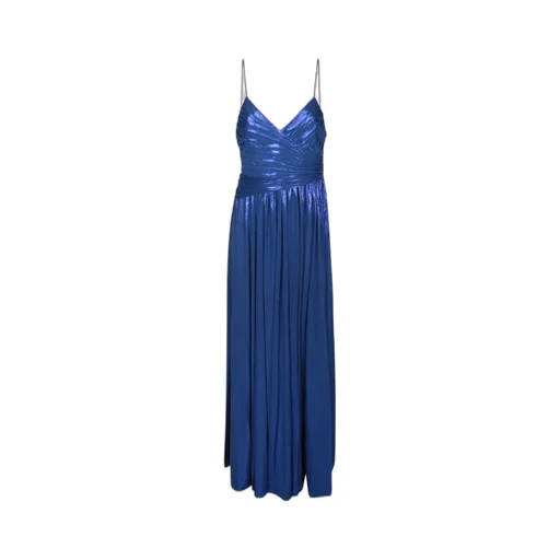Metallic-Effect Maxi Dress