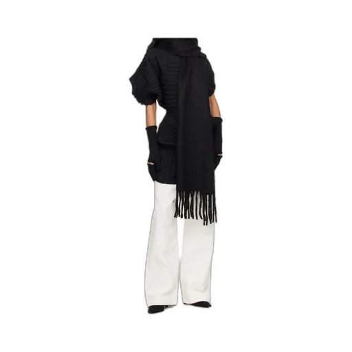Baby Alpaca Stole Tassel Scarf