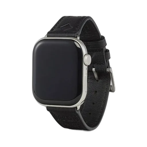 Apple Watch Band In Embossed Monogram Leather