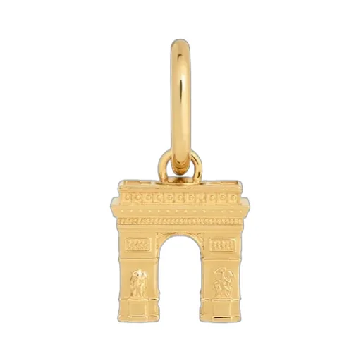 Celine Charms Arc De Triomphe In Brass With Gold Finish