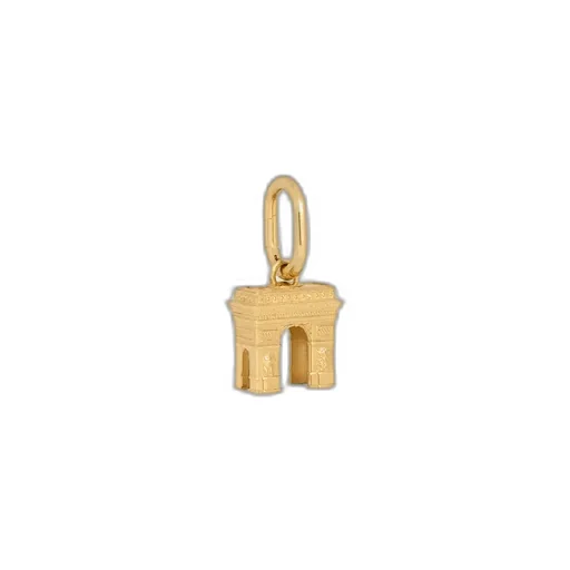 Celine Charms Arc De Triomphe In Brass With Gold Finish