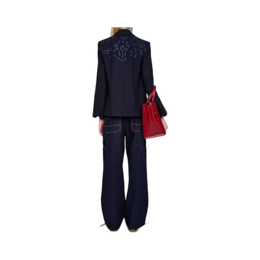 Vavy Rhinestone-Embellished Blazer