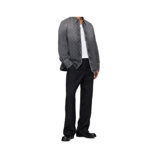 Marine Serre Long-Sleeved Denim Shirt