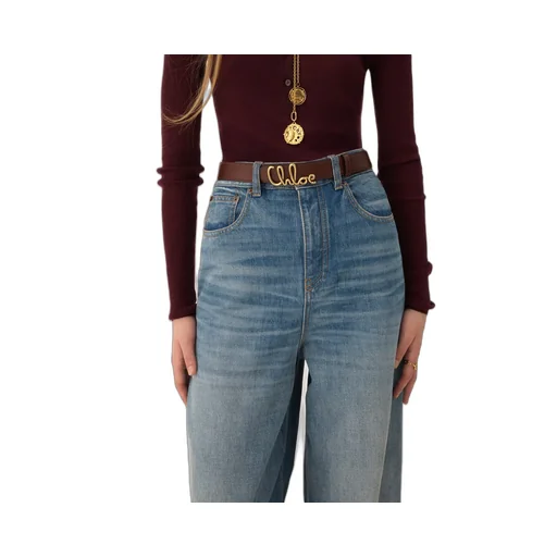 Chloé Iconic Logo Plaque Belt