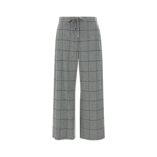 's Max Mara Checked Drawstring Trousers