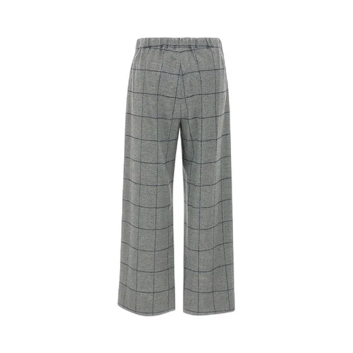 's Max Mara Checked Drawstring Trousers