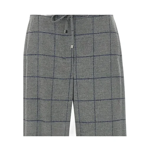 's Max Mara Checked Drawstring Trousers