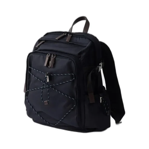 Prada Triangle-Logo Zipped Backpack