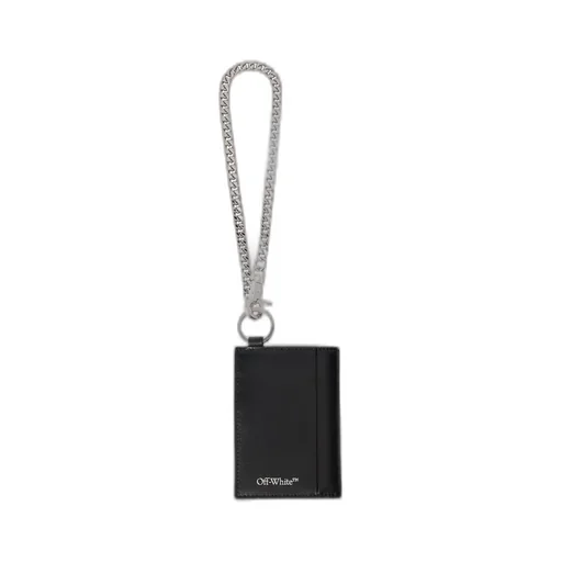 Off-White Heritage Logo Printed Chained Wallet