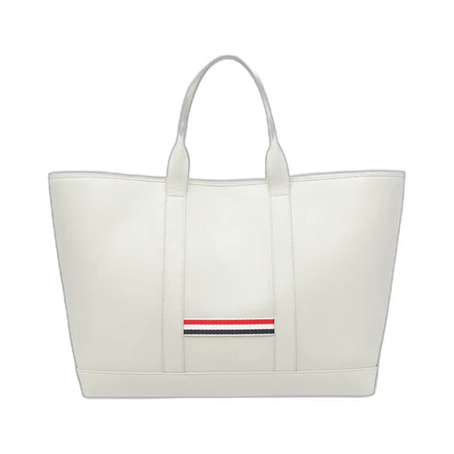 Thom Browne 3-Bar Striped Tote Bag
