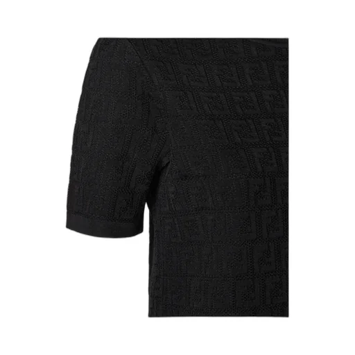 Fendi Ff Jacquard Short Sleeved Jumper