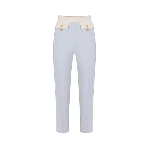 Contrast-Waistband Side-Stripe Trousers
