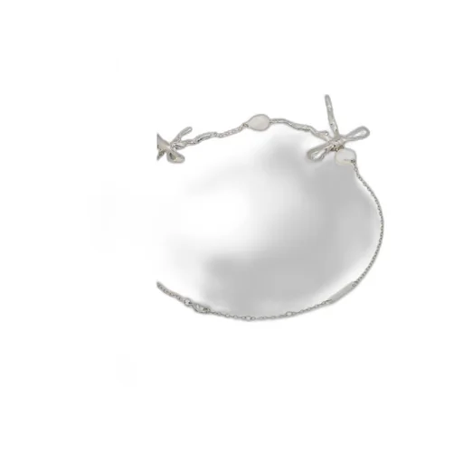 Silver Bow Necklace