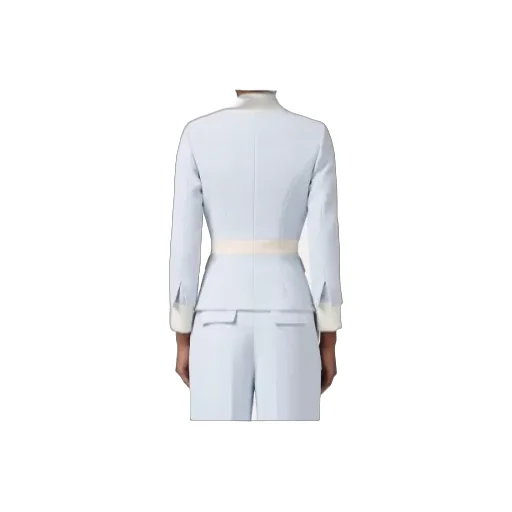 Colour-Blocking Button Jacket