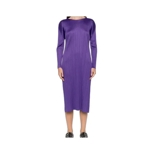 Pleated Midi Dress