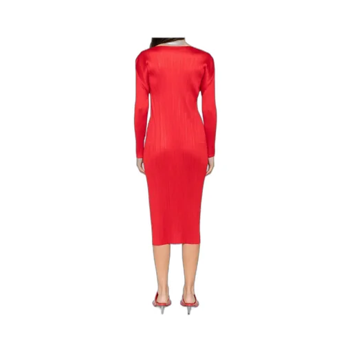 Long-Sleeve Midi Dress