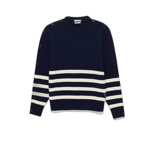 Jw Anderson Stripe Detailed Crewneck Jumper