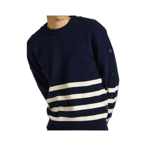 Jw Anderson Stripe Detailed Crewneck Jumper