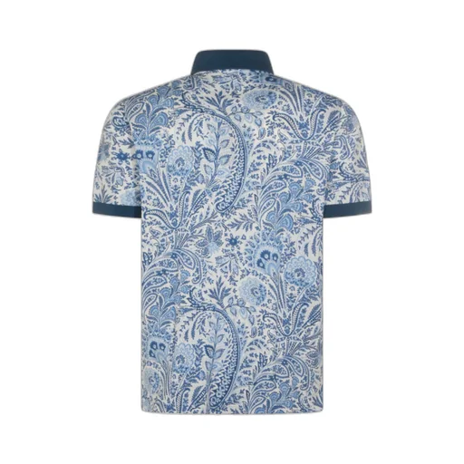Etro Paisley-Printed Short Sleeved Polo Shirt