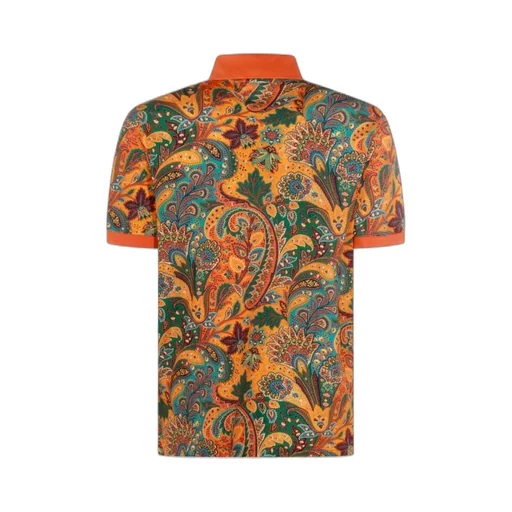 Etro Paisley-Printed Short Sleeved Polo Shirt