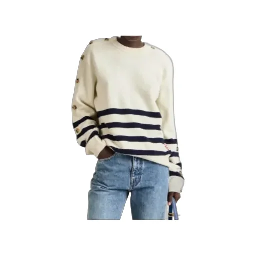 Jw Anderson Buttoned Sleeve Breton Jumper