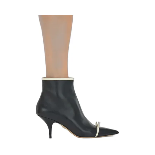Pointed Ankle Boot With Mini Bow Detail