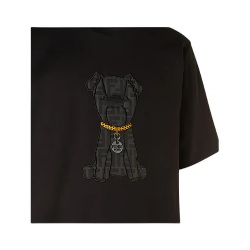Fendi Logo Dog Crewneck T-Shirt