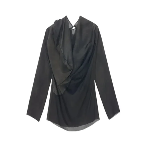 Draped Asymmetric Blouse