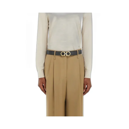 Reversible And Adjustable Gancini Belt With Switch Buckle