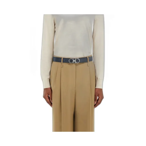 Reversible And Adjustable Gancini Belt With Switch Buckle