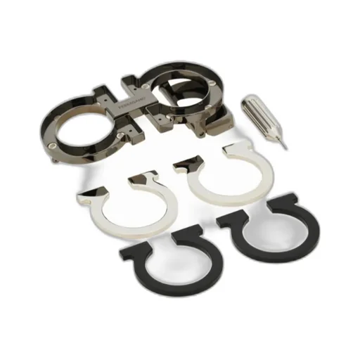 Reversible And Adjustable Gancini Belt With Switch Buckle