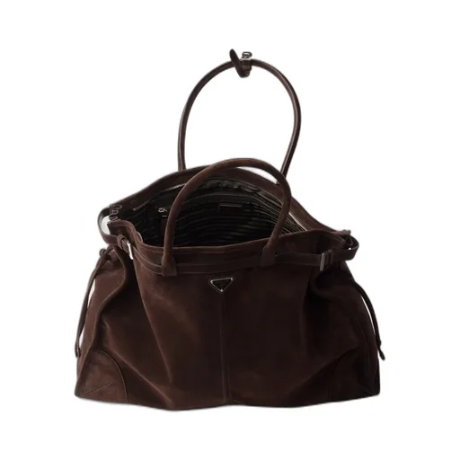 Prada Bonnie Suede Tote Bag