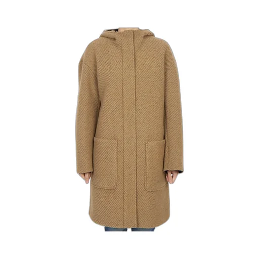 Long-Sleeved Hooded Coat