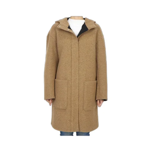 Long-Sleeved Hooded Coat