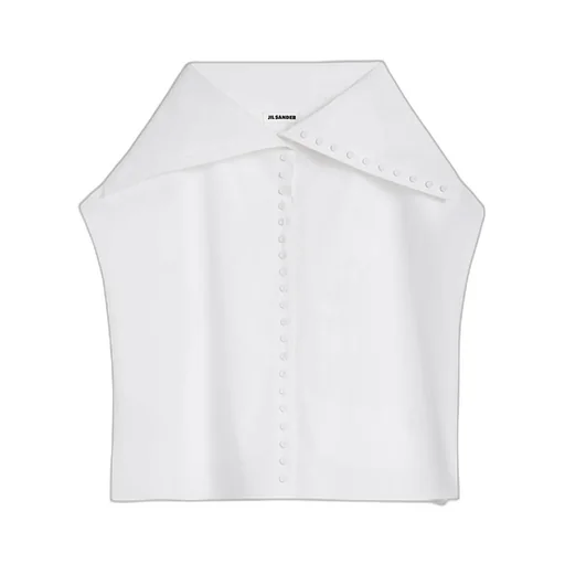 Jil Sander	Sailor-Collar Straight Hem Shirt