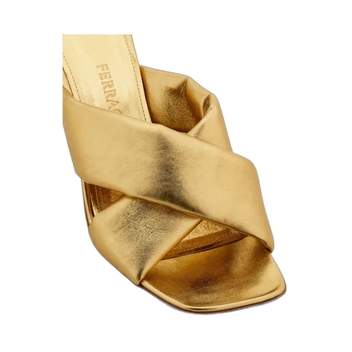 Padded Sandal With Gancini Heel