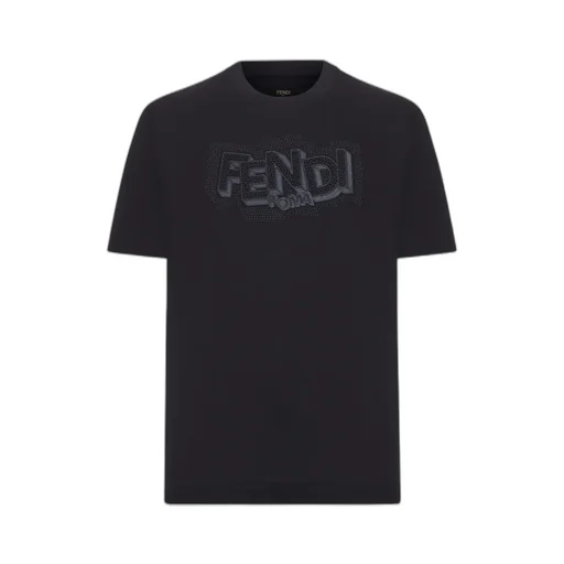 Fendi Logo Printed Crewneck T-Shirt