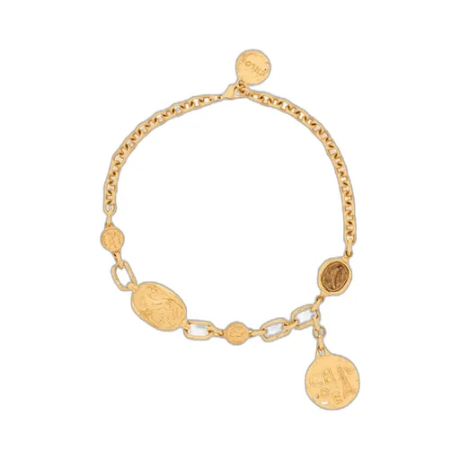 Coin-Pendant Chain Necklace