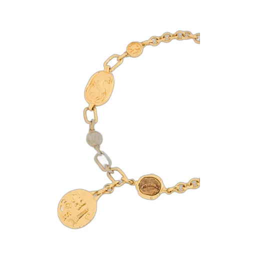 Coin-Pendant Chain Necklace