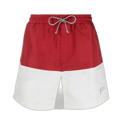 Panelled-Design Swim Shorts
