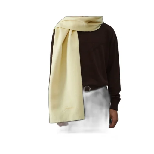 Jacquemus Le Tailleur Logo Embroidered Scarf