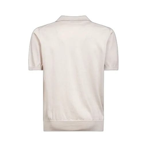 Brunello Cucinelli Short Sleeved Ribbed Polo Shirt