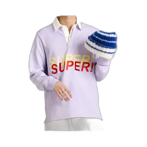 Jw Anderson Lilac Super Super Polo Shirt